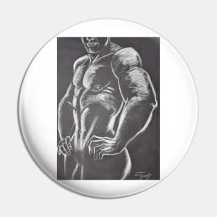 Man Nude Figure 2 Pin