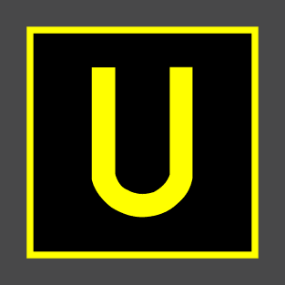 U - Uniform - FAA taxiway sign, phonetic alphabet T-Shirt