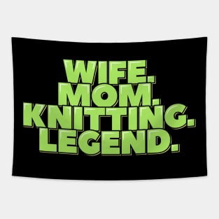 Wife Mom Knitting Legend Tapestry