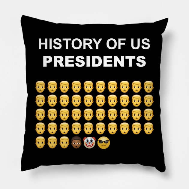 History Of Us Presidents Pillow by MaydenArt