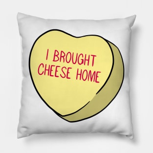 Funny Candy Heart Cheese Pillow