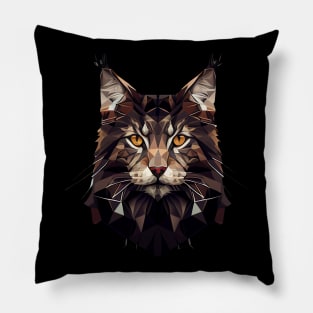 Maine Coon Portrait Pillow