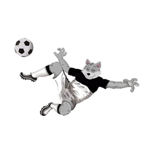 Black/White Futbol/Soccer T-Shirt