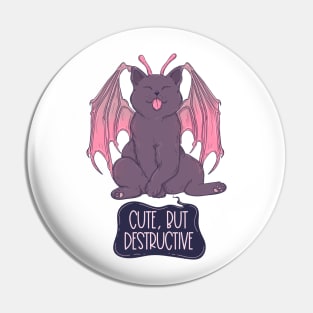 Cute but destructive cat Pin