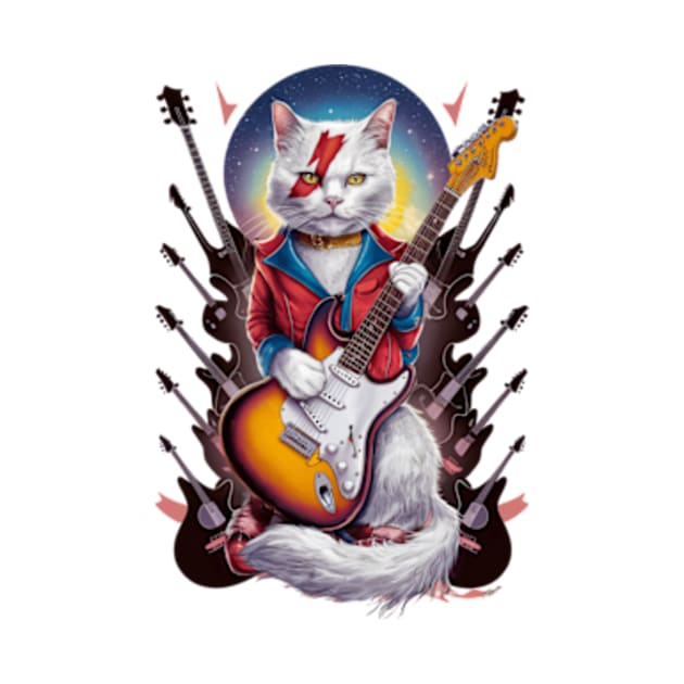 Ziggy Stardust Cat by CustomCraze