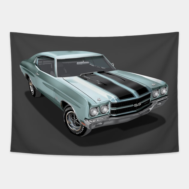 1970 Chevrolet Chevelle SS Tapestry by TheStuffInBetween