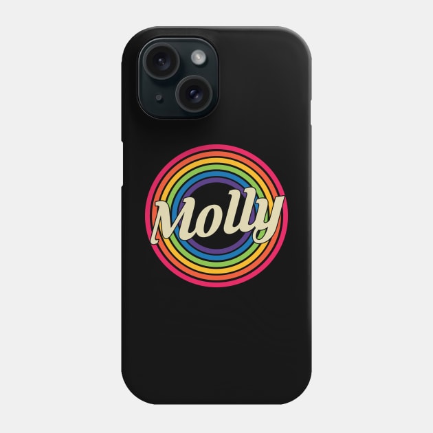 Molly - Retro Rainbow Style Phone Case by MaydenArt