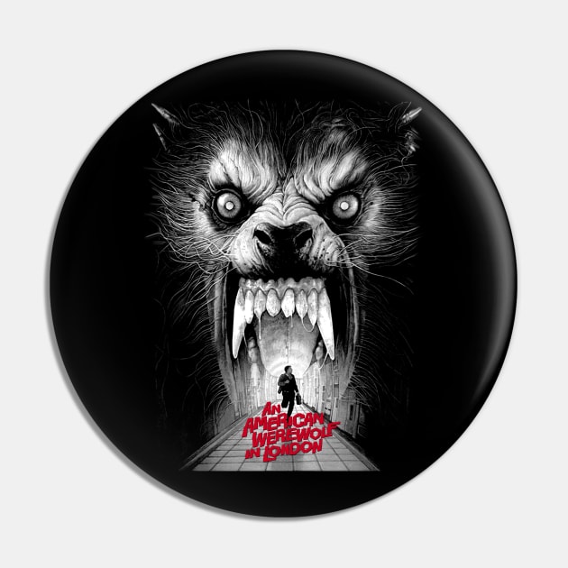 AN AMERICAN WEREWOLF IN LONDON - 3.0 Pin by KERZILLA