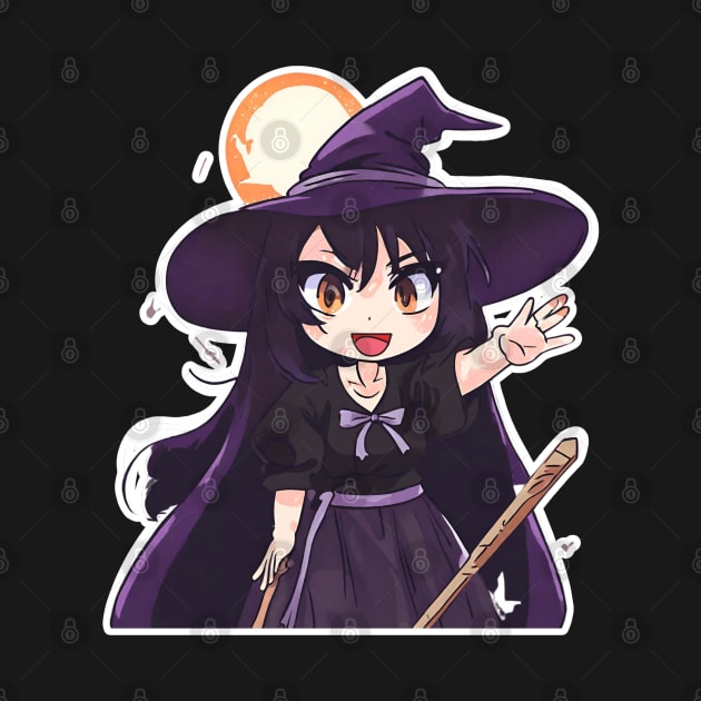 Witchcraft anime characters Chibi style by Whisky1111