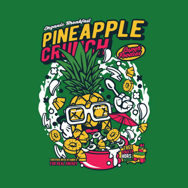 Retro Cereal Box Pineapple Crunch // Junk Food Nostalgia // Cereal Lover by Now Boarding