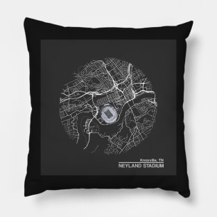 Neyland Stadium Map Pillow