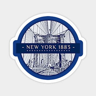 New York 1883 Magnet