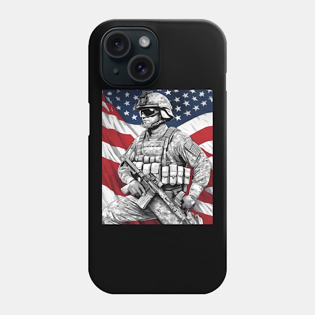 Army Intelligence Phone Case by animegirlnft