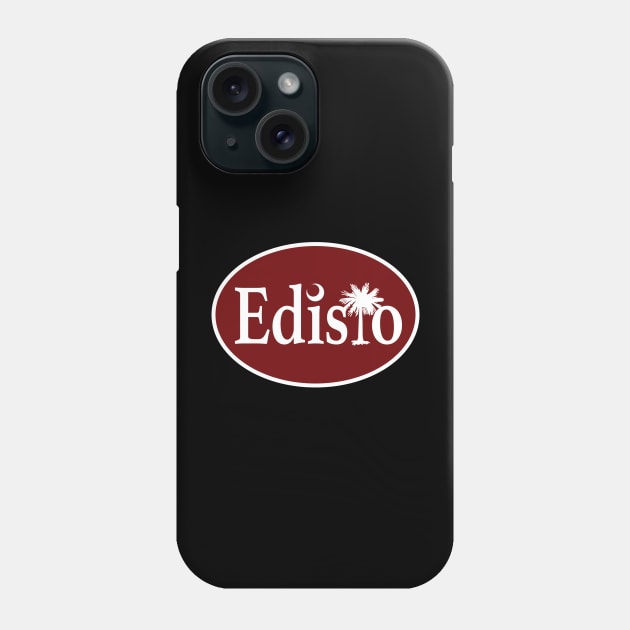 Edisto Island South Carolina Palmetto Garnet Oval Phone Case by TGKelly