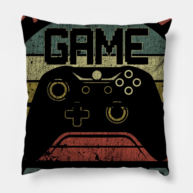 I Paused My Game To Be Here T-Shirt Funny Gamer Gift Vintage Pillow by blacks store