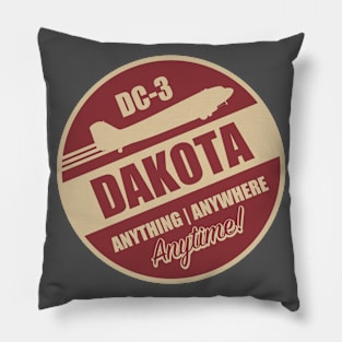 DC-3 Dakota (Small logo) Pillow