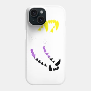 Wolf Teeth Pride: Non-binary Pride Phone Case