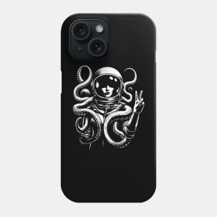 Astronaut Octopus Phone Case