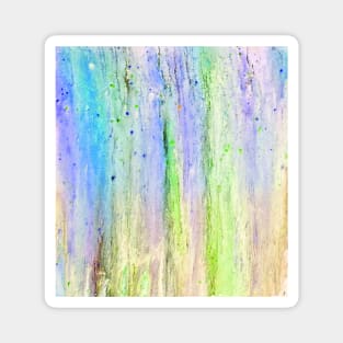 Subtle Striped Multicolor Abstract Magnet