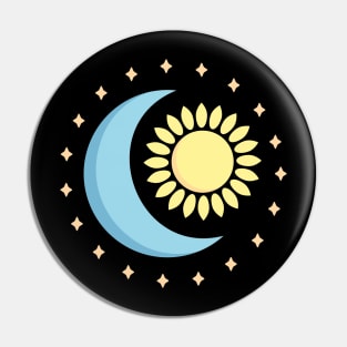 Sun and Moon Pin
