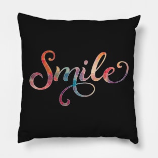 Rainbow Word Smile Pillow