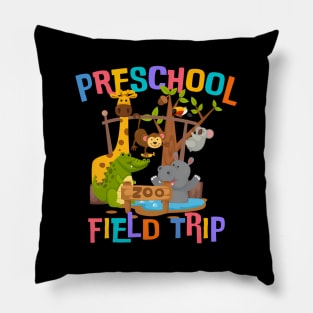 Pre-K Preschool Field Day Trip Squad 2024 Zoo Animal Pillow