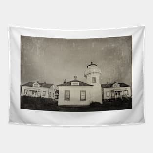 Vintage Mulkiteo Lighthouse Station Tapestry
