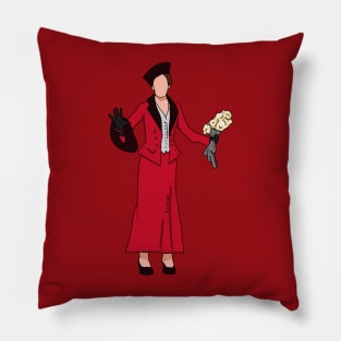 Fanny Brice With Red Suit - Funny Girl Pillow