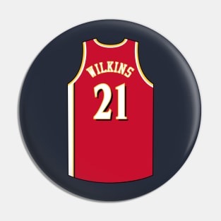 Dominique Wilkins Atlanta Jersey Qiangy Pin