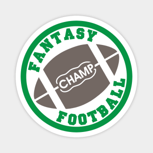 Fantasy Football Champ Circular Logo Magnet