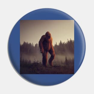 Sasquatch in Nature Pin