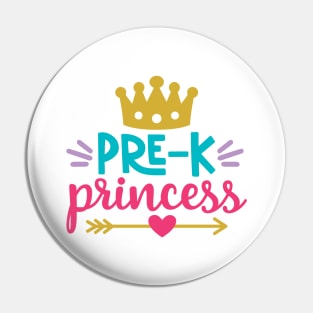 Pre-K Princess Funny Girls School Pin