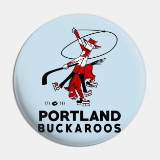 Throwback Portland Buckaroos Hockey Pin