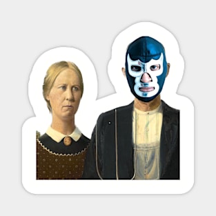 American gothic lucha libra Magnet