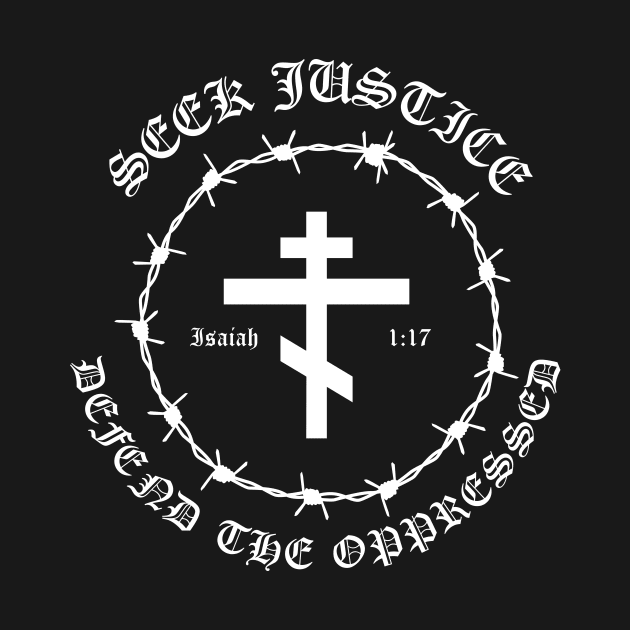 Isaiah 1:17 Seek Justice Defend The Oppressed Metal Hardcore Punk Pocket by thecamphillips