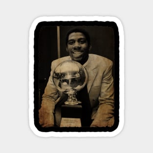 Magic Johnson Smiles and Holds His Cup Vintage Magnet