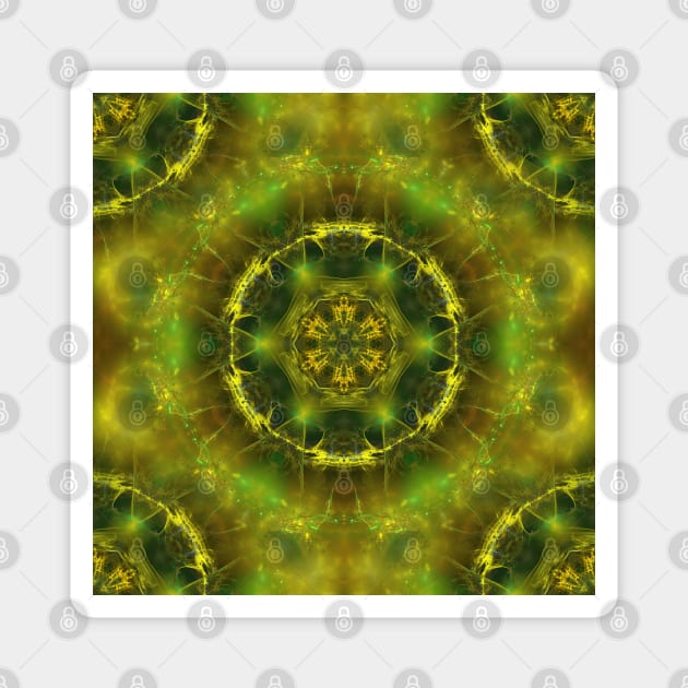 Magnificent fractal mandala Magnet by hereswendy