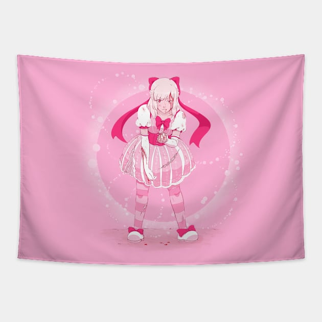 Bloody Magical Girl Tapestry by alysan