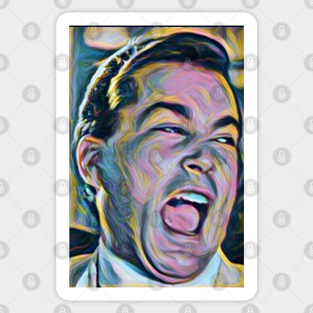 Ray Liotta Laugh mafia gangster movie Goodfellas painting - Goodfellas - Sticker