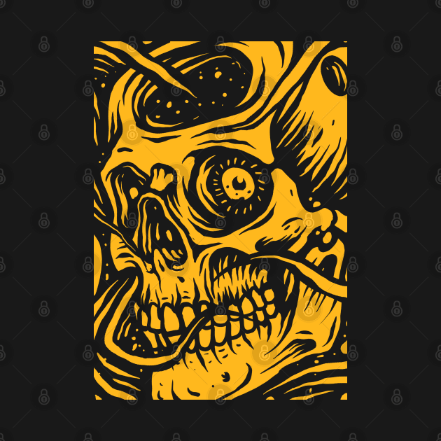 Rough Lines Skull by Stayhoom