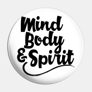 Mind, Body & Spirit Pin