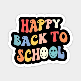 Groovy Happy Back To School For Teacher Students Magnet