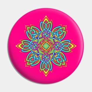 Colourful celtic Pin