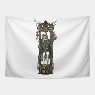 Steampunk Gitar Lion Tapestry