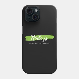 Node.js Runtime Environment Paint Smear Phone Case