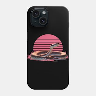 Retro sunset rattle snake Phone Case