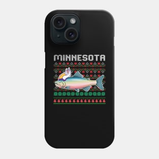 Ugly Christmas Minnesota Walleye vikings Phone Case