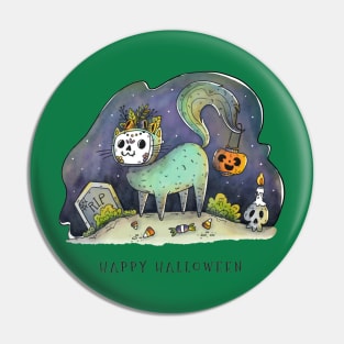Happy Halloween Kids Design Pin
