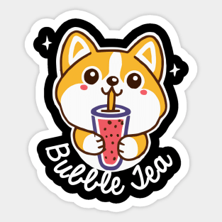 Kawaii Christmas Clipart II Reindeer Puppy Corgi Bubble Tea Boba Xmas Drink  Holiday Holidays Stickers Printable