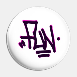 Fun graffiti tag Pin